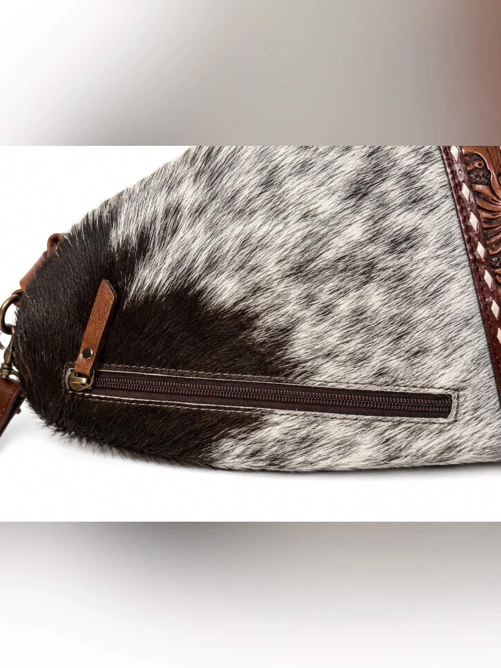 American Darling Hair-On Cowhide Leather Sling Backpack + Matching Card Holder⭐️